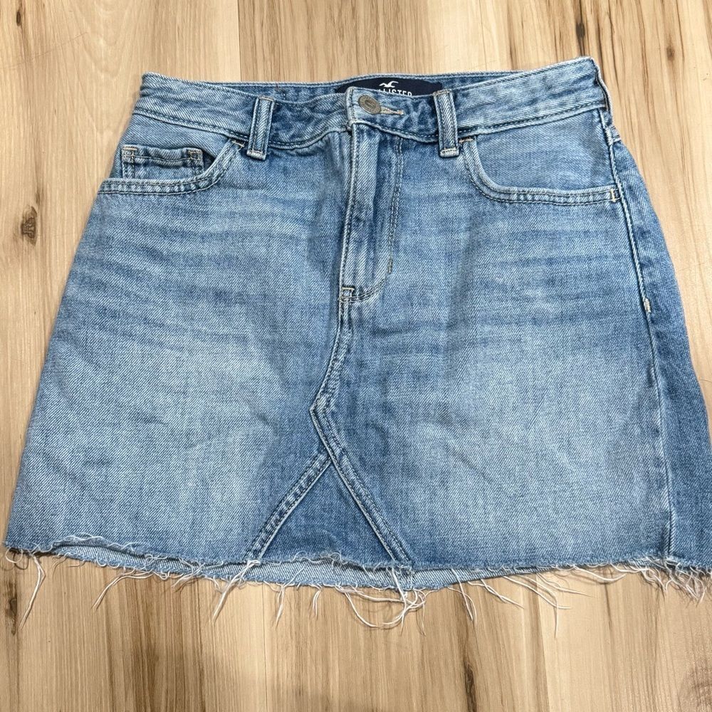 Hollister High Rise Mini Skirt Jean Denim Women’s 25